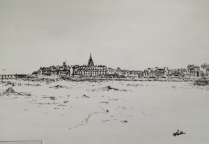 Roscoff  from L'Aber, low tide