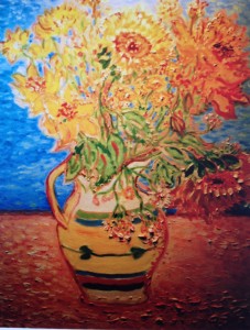 Sunflower vase